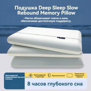 Подушка памяти "Облако" без гравитации с медленным восстановлением формы — сверхмягкая, поддерживающая шею, улучшающая сон, для одного человека, аналог отелей