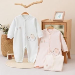 Лосины-боди для новорожденных и младенцев 100% хлопок — цветок и песок, безшовное подобие, ночная рубашка