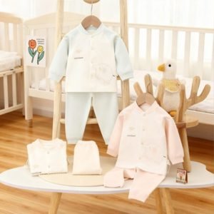 Комплект бескостного нижнего белья для малышей "Радуга-Слон" с симметричными рукавами