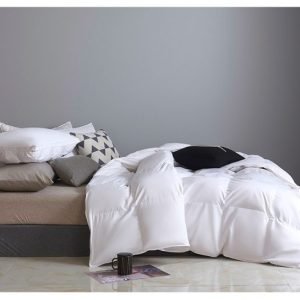 Туника-пуховик премиум класса из белого гусячего пуха и перьев, утеплённая, тёплая