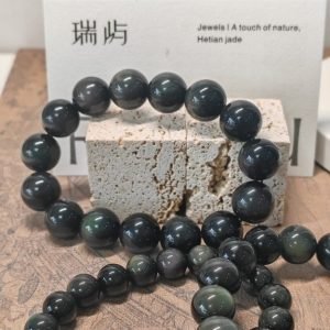 Браслет из Дымчатого Кварца «Дымчатый Топаз» 8, 10, 12 мм