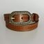 Бронзовая пряжка, коричневый цвет