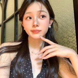 Французские серьги-пирсинг с жемчугом в стиле Шик