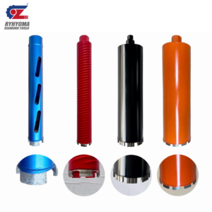 Тонкостенная алмазная коронка (для мокрого бурения), специально для железобетона