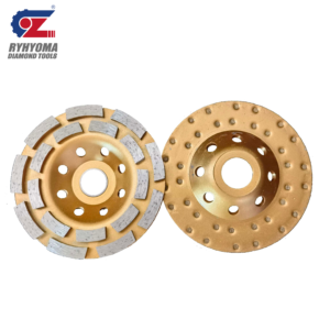 Алмазная шлифовальная чашка двухрядная