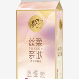 Подвесные бумажные салфетки Qingfeng Silky Soft, 4 слоя, 350 листов, большая упаковка, 1 пакет × 20 комплектов (20 комплектов в ящике)