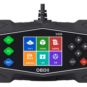 карта кодов диагностики двигателя, совместимая со стандартами OBDII и JOBD, доступная на 10 языках; оснащена функциями мониторинга и тестирования неисправностей транспортного средства, а также возможностью очистки кодов неисправностей двигателя; представляет собой диагностический инструмент для автомобилей