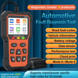 прибор для диагностики неисправностей двигателя, OBD 2, Bluetooth 5.0, карта чтения кодов неисправностей, тестер напряжения аккумулятора, тест EVAP, инструмент для автомобильной диагностики, считыватель и сканер данных OBD (для iOS, Android, Windows)